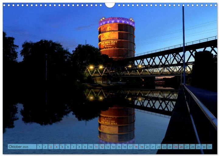 Actual product image RUHRPOTT LICHTER (Wandkalender 2025 DIN A3 quer), Monatskalender (A3, German)