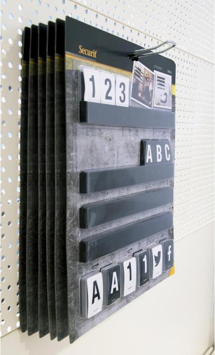Actual product image Securit Buchstabenleiste schwarz (1.5 x 35.5 x 30 cm)