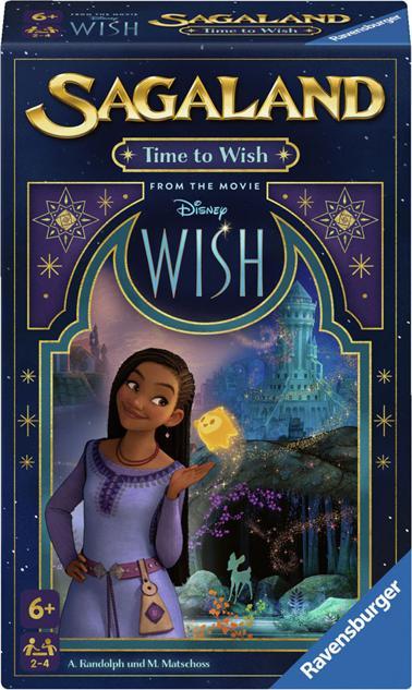 Produktbild Ravensburger 22649 - Disney Wish Sagaland: Time to Wish - Mitbringspiel für 2-4 Spieler ab 6 Jahren (Italienisch, Spanisch, Englisch, Französisch, Deutsch, Niederländisch)