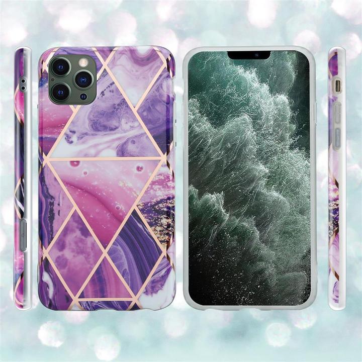 Produktbild Cadorabo IMD TPU Bunter Marmor Cover (Apple iPhone 12 Pro Max)