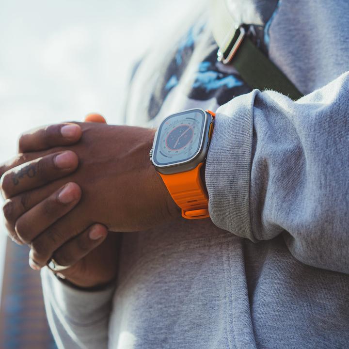 Actual product image Decoded Sport Silicone Ultra Strap 42/44/45/49mm (42 mm, 44 mm, 45 mm, 49 mm, Silicone)