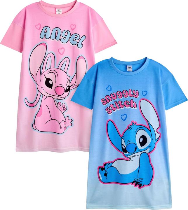 Lilo & Stitch Nachtkleid Mädchen(2erPack) kurzärmlig