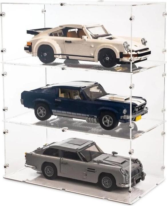 Image du produit iDisplayit Présentoir en acrylique pour LEGO® 10265 Ford Mustang (avec fond transparent, empilable)