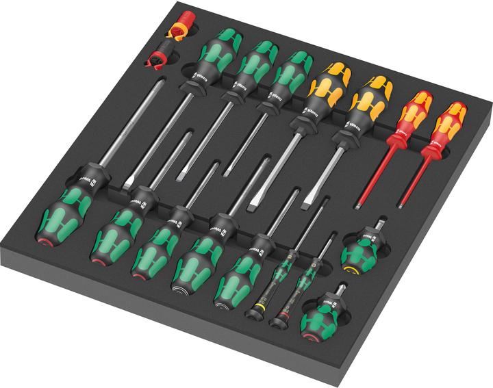 Wera 9710 Foam insert screwdriver set 1 (Port, Cross recess)