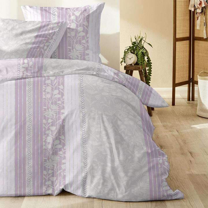 Immagine prodotto H.G. Hahn-Haustextilien Biancheria da letto Hahn Biber Abbotsford viola (Set di biancheria da letto, 135x200 cm + 80x80 cm)