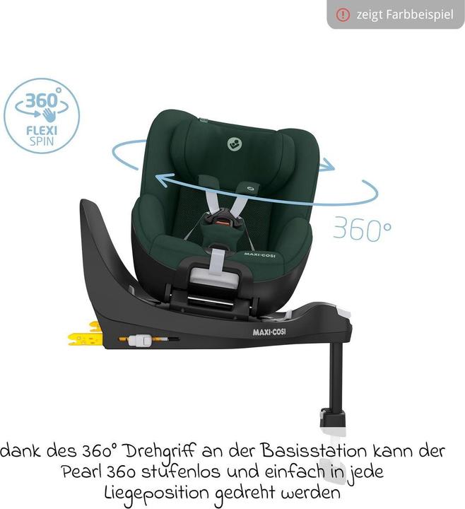 Produktbild Maxi-Cosi Reboarder Reboarder-Kindersitz Pearl 360 drehbar ab (Reboarder, ECE R129/i-Size Norm)