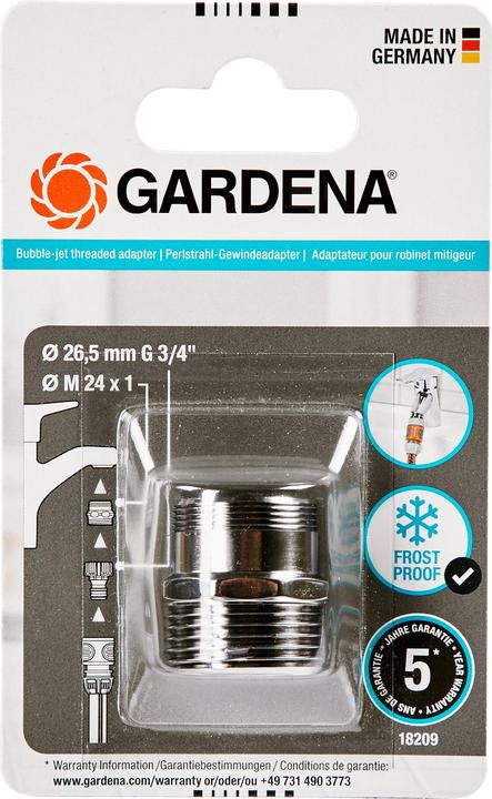 Immagine prodotto Gardena Adattatore per filettatura (Adattatore per rubinetti interni, 26.50 mm)