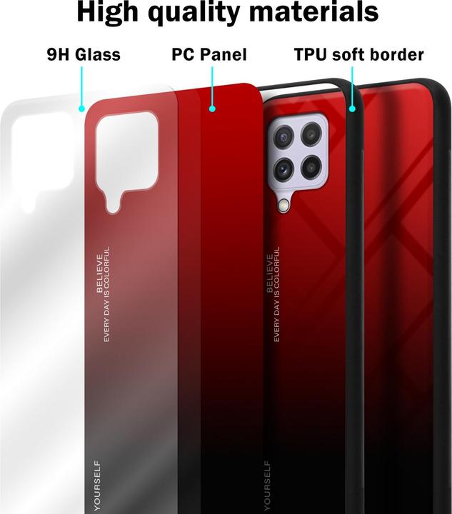 Immagine prodotto Cadorabo Manicotto per vetro in TPU a 2 colori (Samsung Galaxy M22, Samsung Galaxy A22, Samsung Galaxy A32)