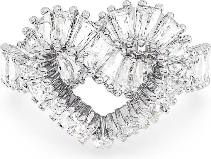 Produktbild Swarovski Matrix Cocktail Ring Verschiedene Schliffe Herz Weiss (58)