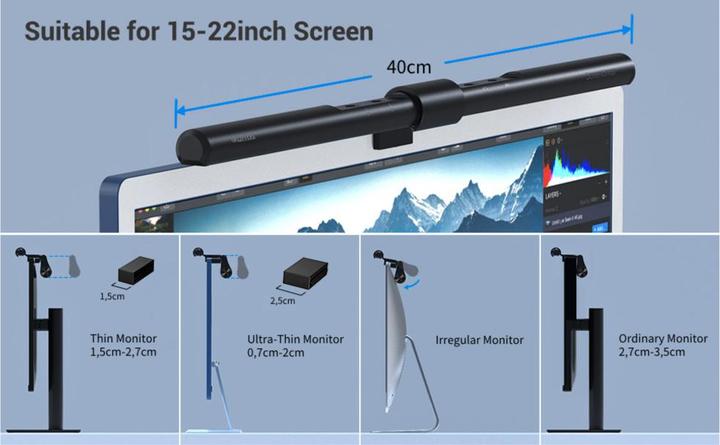 Actual product image Quntis LED Screenbar Pro