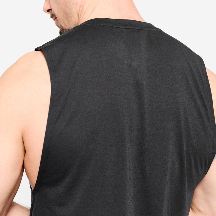 Image du produit Domyos Men's Crew Neck Slim-Fit Breathable Cross Training Tank Top - Black (S)