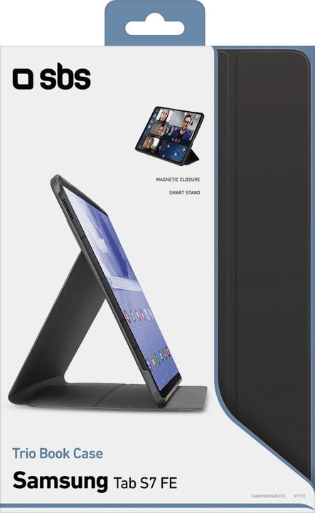 Produktbild SBS Book Pro-Schutzhülle mit Ständer für Samsung Tab S7 FE/S7/S7+/S8+ schwarz (S8+, S7, S7+)