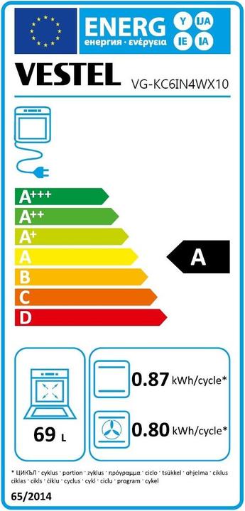 Energy Label Vestel VG-KC6IN4WX10