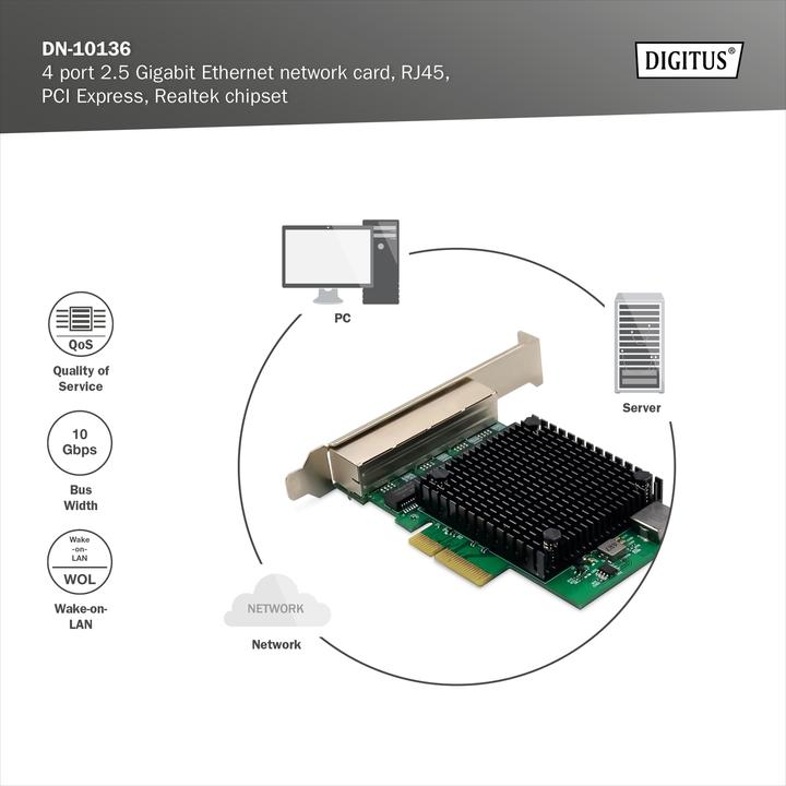 Image du produit Digitus RTL8125B (PCI-E x4)