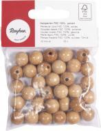 Produktbild Rayher Holzperlen FSC 100%, poliert, 12mm ø, natur, 3