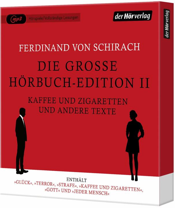 Image du produit La grande édition de livres audio II - Café et cigarettes et autres textes (Bettina Kurth, Cathlen Gawlich, Bibiana Beglau, Jördis Triebel, Wolfgang Stockmann, Allemand)