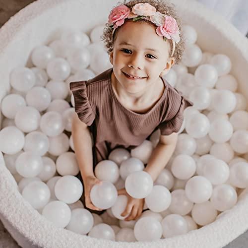 Produktbild Activity Board Soft Foam Round 90 x 30 cm Ball Bath with 200 pcs Balls for Babies & Toddlers - Baby Laufstall