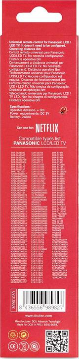 Produktbild DCU Tecnologic TV Remote Control For Panasonic (Infrarot)