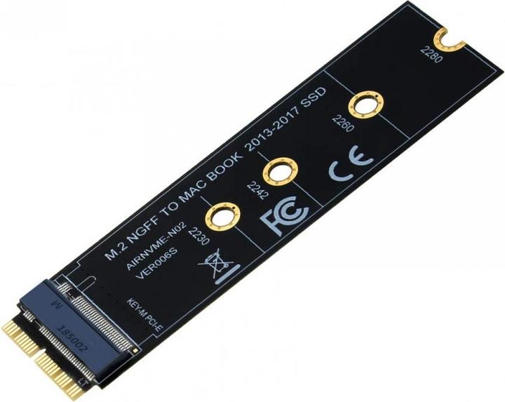 Image du produit PowerGuard Adaptateur M.2 vers Apple MacBook SSD 2013-2017 pour disques SSD M.2 NVME AHCI