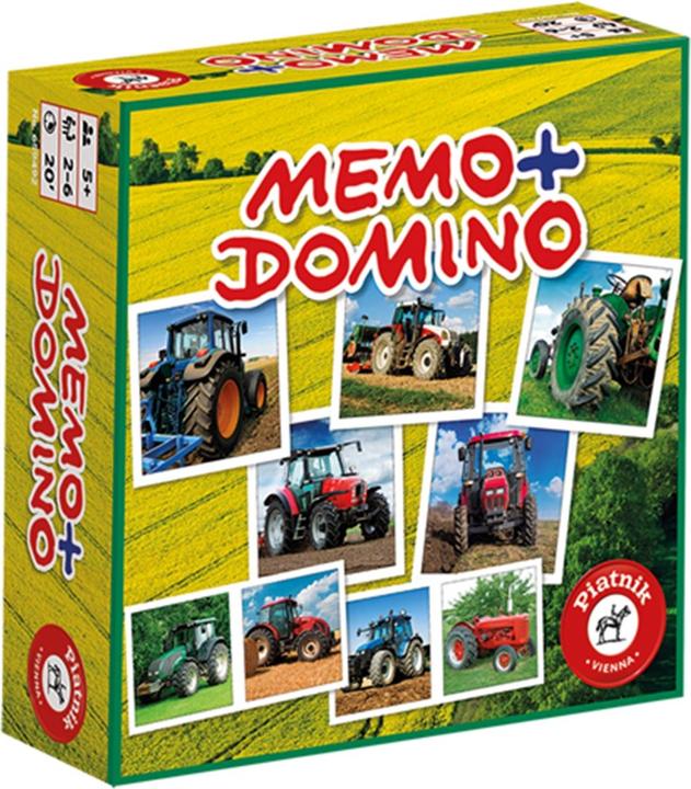 Actual product image Piatnik Memo & Domino Tractors (German, French, Italian, English)