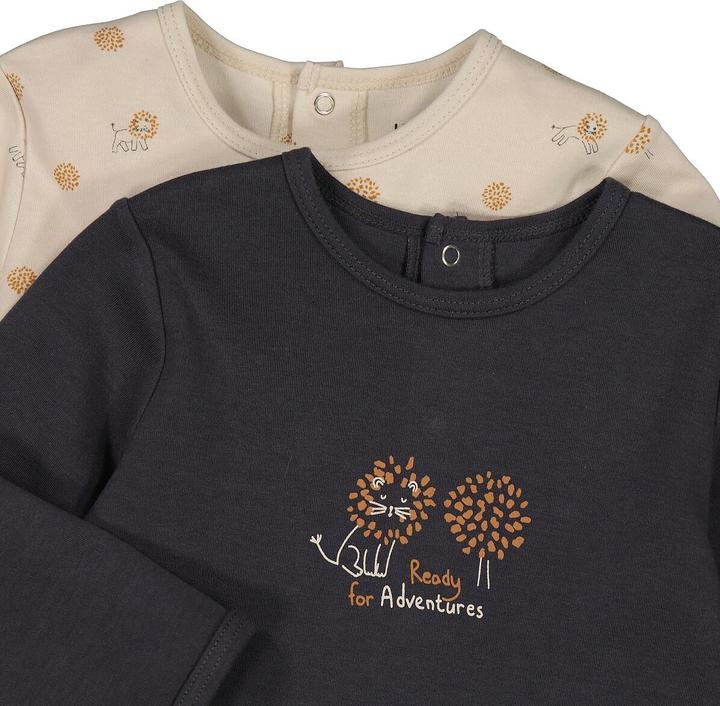 Actual product image La Redoute Collections 2-pack romper suit (74)