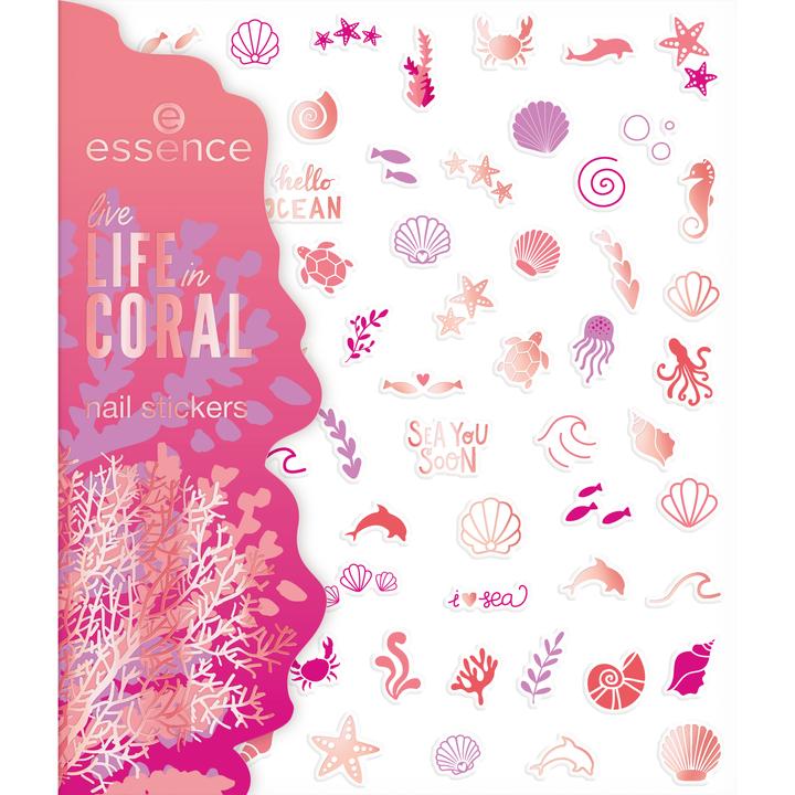 Image du produit essence Stickers pour ongles live LIFE in CORAL nail stickers