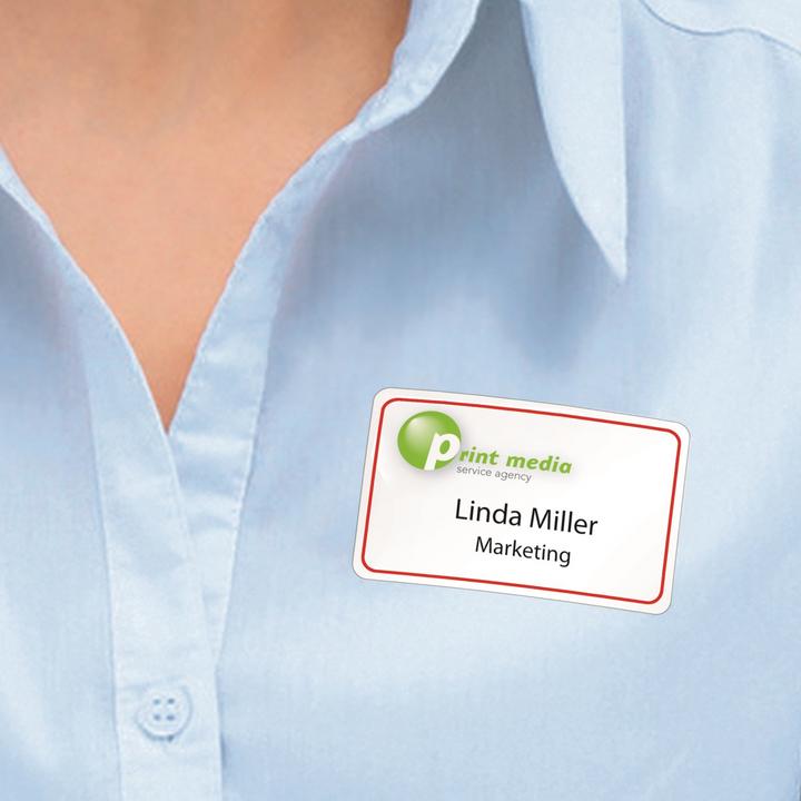 Actual product image HERMA A4 removable name labels