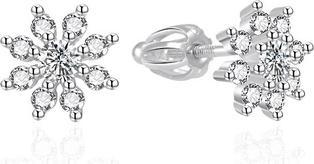 Produktbild Agato - Sparkling silver earrings with zircons AGT-E071SW