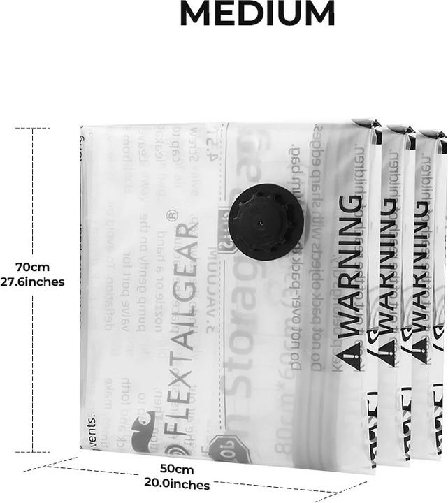 Actual product image Flextailgear Vacuum Bags