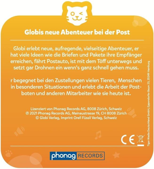 Image du produit Tigermedia tigercard - Les nouvelles aventures de Globi à la poste (Allemand)