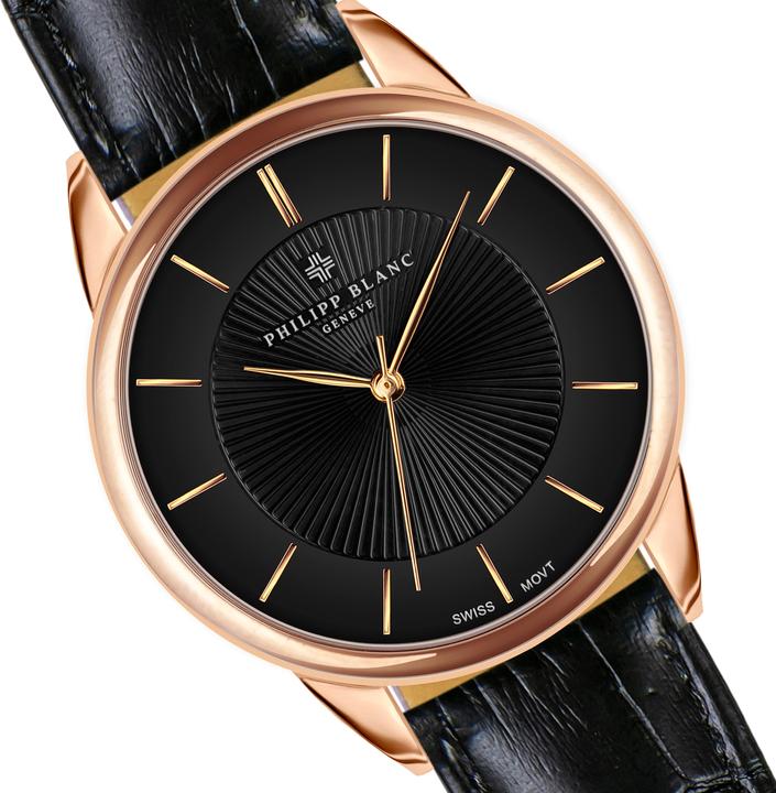 Actual product image Philipp Blanc Crocodile leather watch (38 mm)