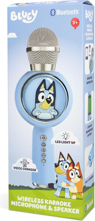 Produktbild OTL Kinder LED Karaoke Mikrofon mit Micro-SD Karten Slot und lustigem Stimmenverzerrer, lange Laufze