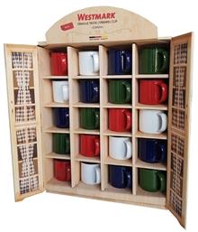 Image du produit Westmark Mini tasses émail assort. Présentoir 20 pièces (90 ml, 20 x)