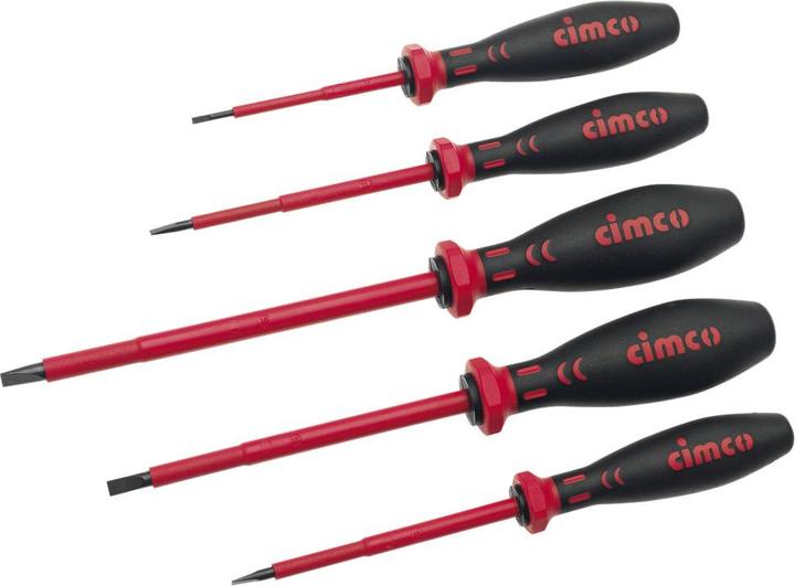 Actual product image Cimco VDE screwdriver set 5 pieces (Slotted screws)