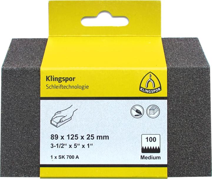 Produktbild Klingspor SK 700 A SB-verpackt - Elastische Schleifmittel 89 x 125 x 25 mm (60)