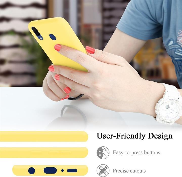 Actual product image Cadorabo TPU Liquid Silicone Case Cover (Samsung Galaxy M20)