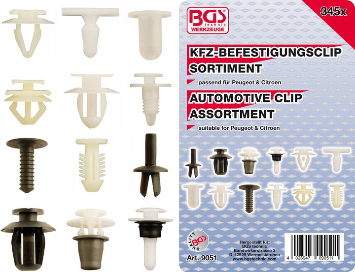 Actual product image BGS Car mounting clip range