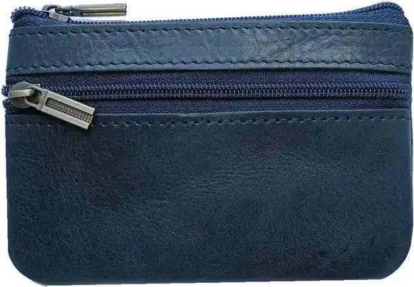 Only-Bags.Store Vintage Crazy Horse Leder Münze Geldbörse Echtes Leder Reissverschluss Münze Brieftasche Retro Key