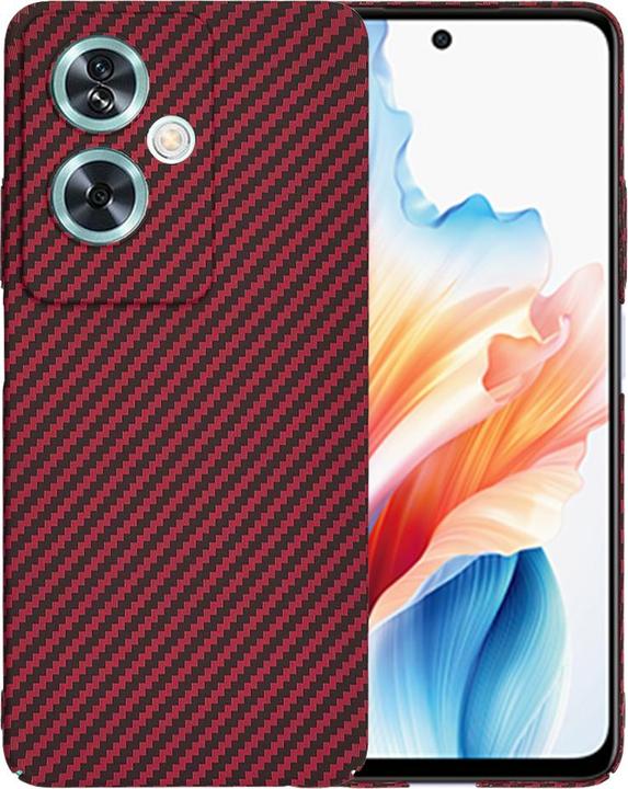 Produktbild Techsuit - Carbonite FiberShell - Oppo A79 5G / OnePlus Nord N30 SE - Red (OnePlus Nord N30 SE, Oppo A79)