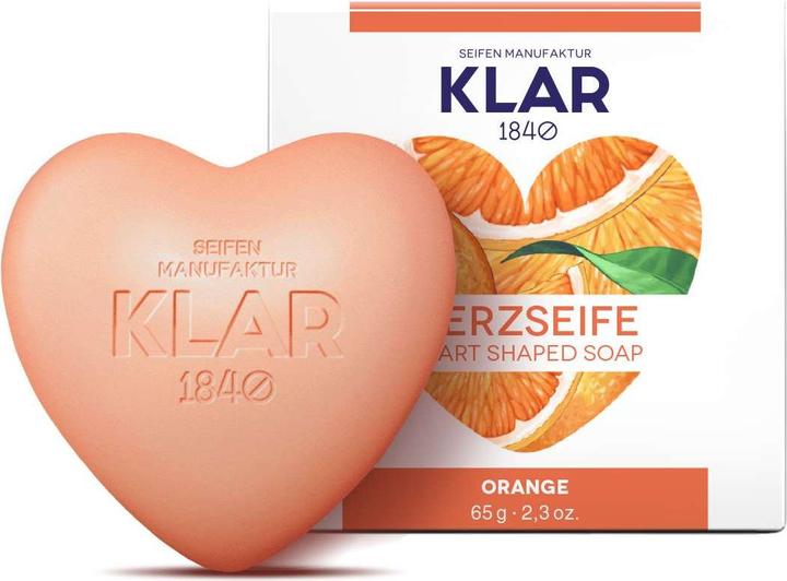 Produktbild Klar Seifen Feste Seifen Seife Orangenherz 65 g (Hartseife)