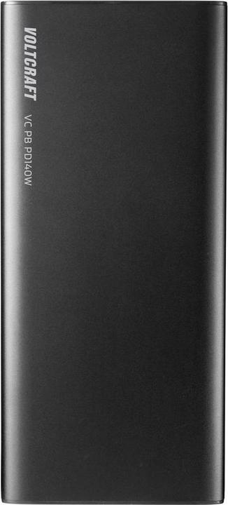Actual product image Voltcraft VC PB PD140W Powerbank 22400 mAh Quick Charge 3.0, Power Delivery 3.0 Li-Ion Black (matt) Statusan (22400 mAh, 5 W, 82.88 Wh)