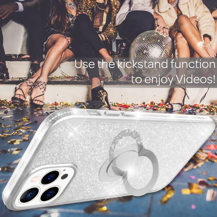Immagine prodotto Nalia Anello Glitter Silicone Cover (Apple iPhone 13 Pro)