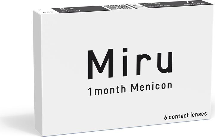 Image du produit Discountlens Miru 1Month Menicon - 6 (6 pièce(s), Lentille mensuelle)
