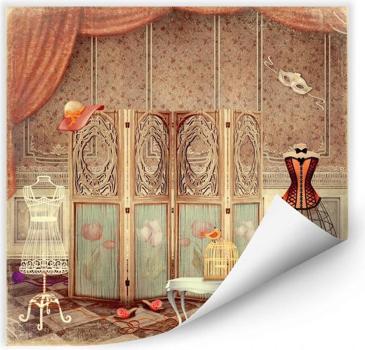 Produktbild Trenddeko Ankleidezimmer einer Prinzessin (70 x 70 cm)