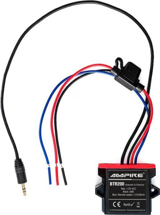 Produktbild Ampire Bluetooth Receiver,3.5mm Klinke/Cinch, 12 Volt, aptXHD, aptXLL (Empfänger)