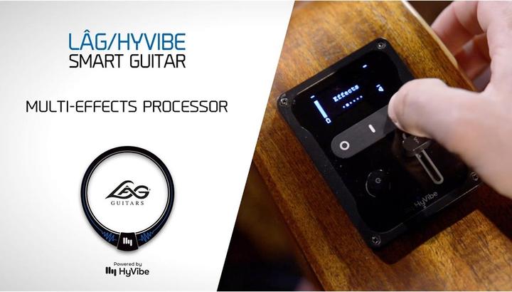 Produktbild Lâg Guitars HyVibe CHV15E (Akustik Gitarre, Khaya, Zedernholz)
