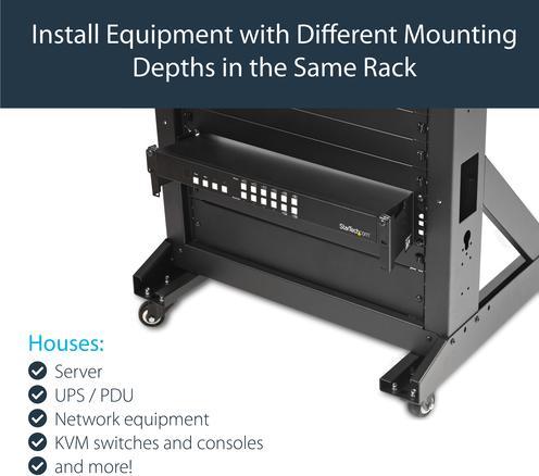 Image du produit StarTech Adaptateur De Profondeur De Rack 4 Pouces - 2u