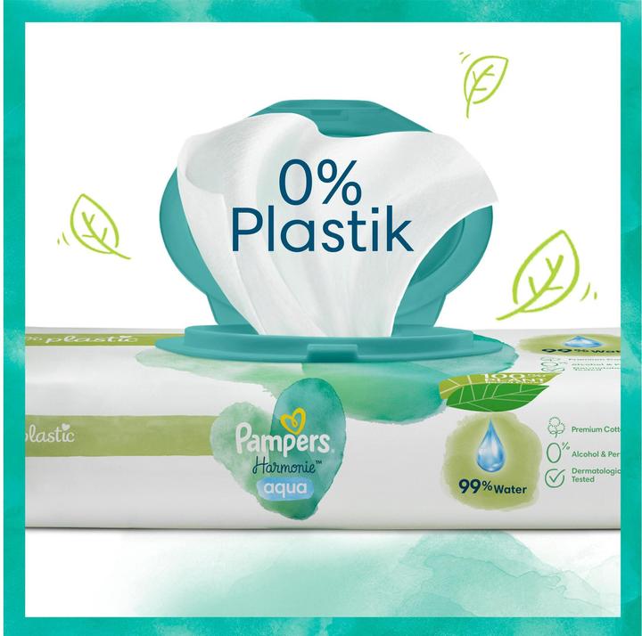 Actual product image Pampers Harmonie Aqua (720 Piece)