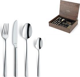 Image du produit Amefa Set de couverts 24 pcs. Martin Luxe caisse en bois (24 pièce(s), Set de couverts)