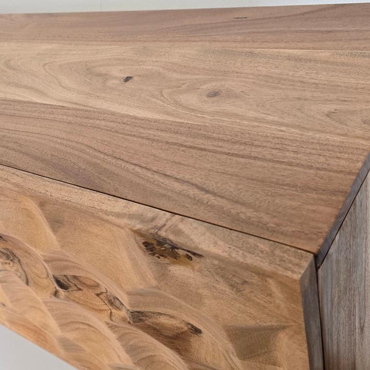 Actual product image FineBuy TV Schrank Lowboard 160 cm Holz Massiv Fernsehkommode Fernsehschrank